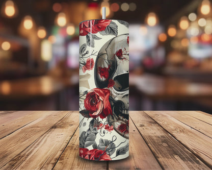 Skull & Roses Spicy Book Club Tumbler - Dark Romance Mug