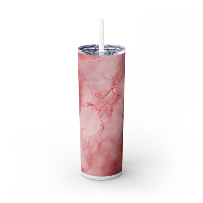 Colorful Pink Marble Travel Tumbler – Perfect for On-the-Go - Sippincity
