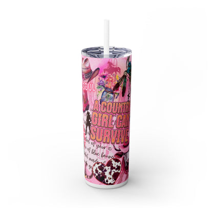 Cowgirl Western Boots Design Tumbler 20 oz - Sippincity