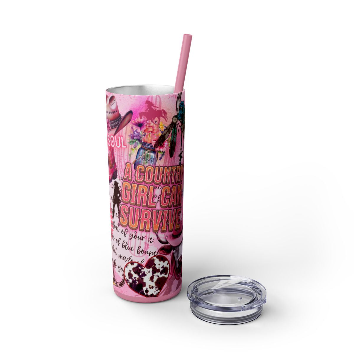 Cowgirl Western Boots Design Tumbler 20 oz - Sippincity