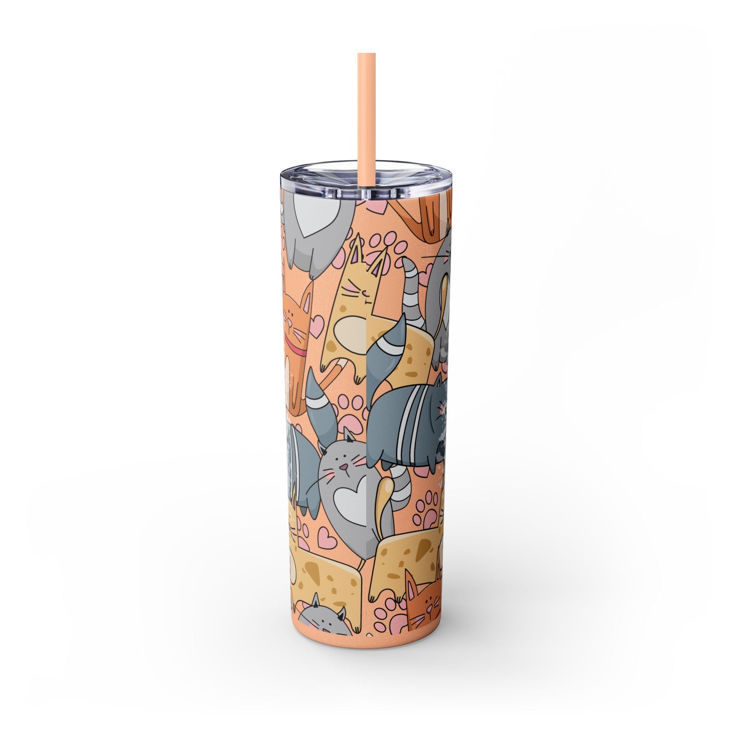 Purrfect Cat Mom 20 oz Tumbler – Adorable Cat Design for Everyday Use - Sippincity