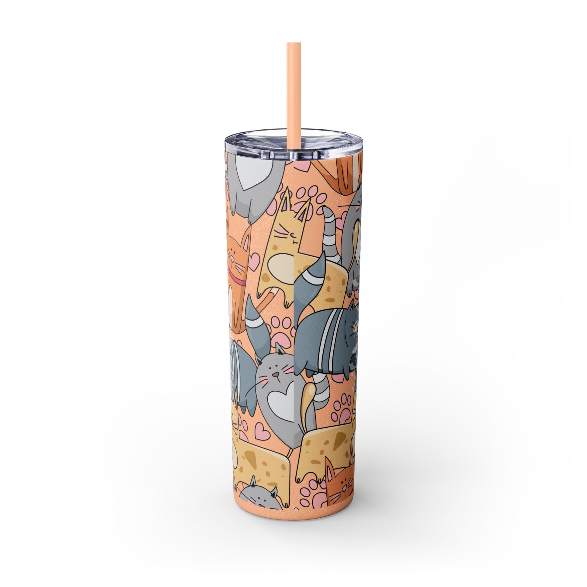 Purrfect Cat Mom 20 oz Tumbler – Adorable Cat Design for Everyday Use - Sippincity