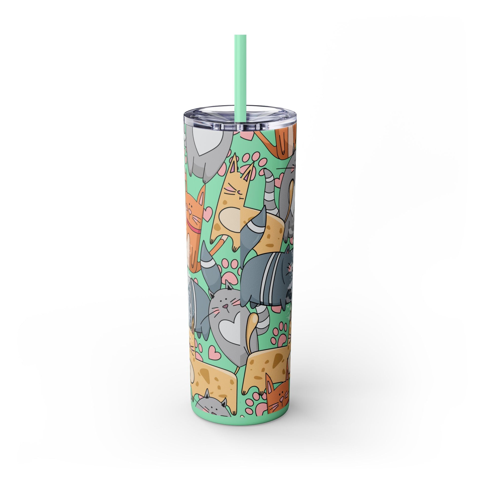 Purrfect Cat Mom 20 oz Tumbler – Adorable Cat Design for Everyday Use - Sippincity
