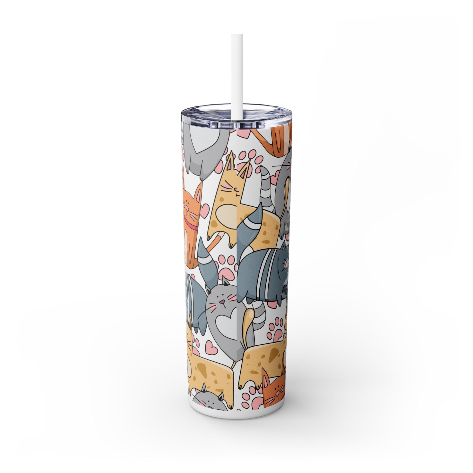 Purrfect Cat Mom 20 oz Tumbler – Adorable Cat Design for Everyday Use - Sippincity