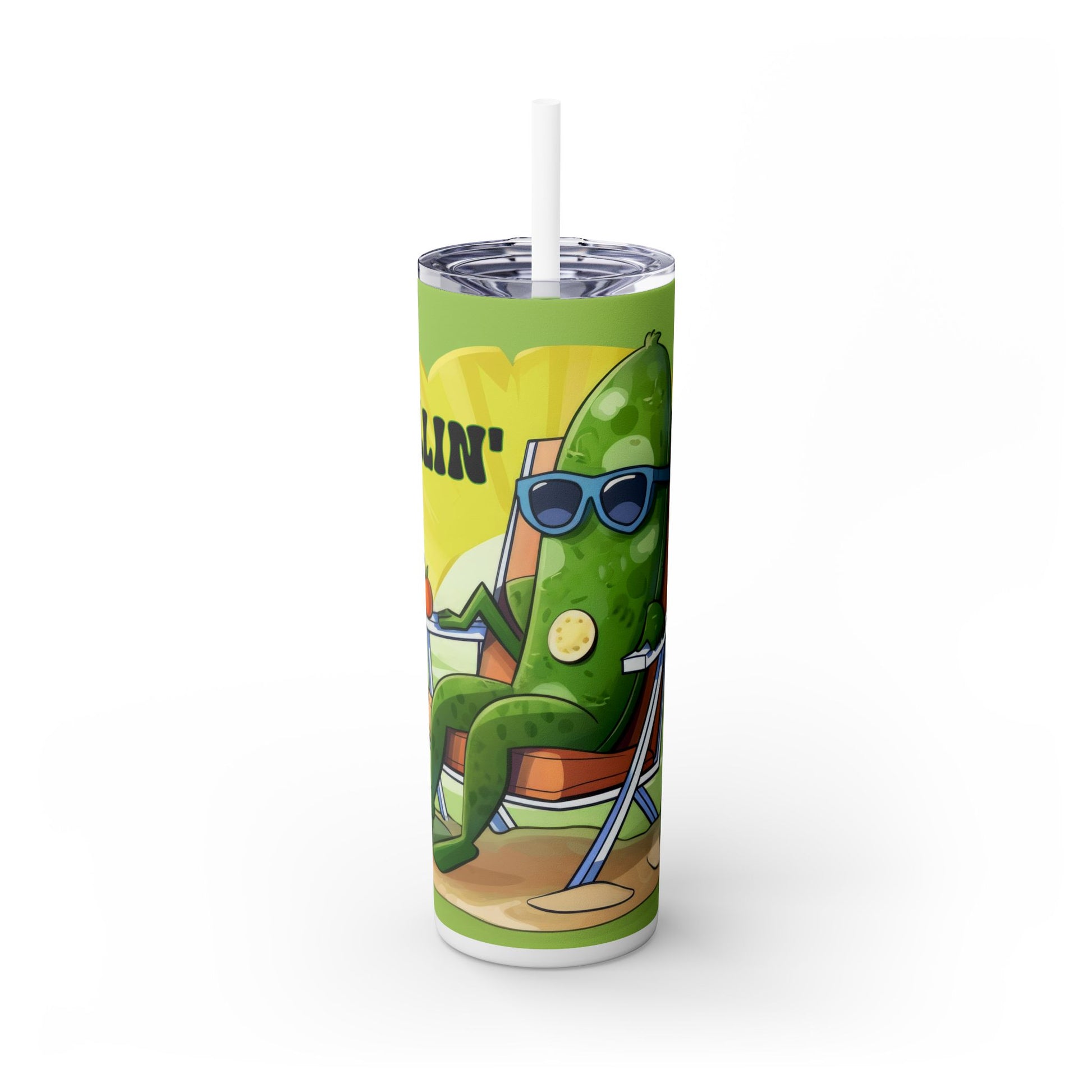 Dill Pickle Pun Tumbler - 20 oz Just Dillin’ Funny Gift - Sippincity