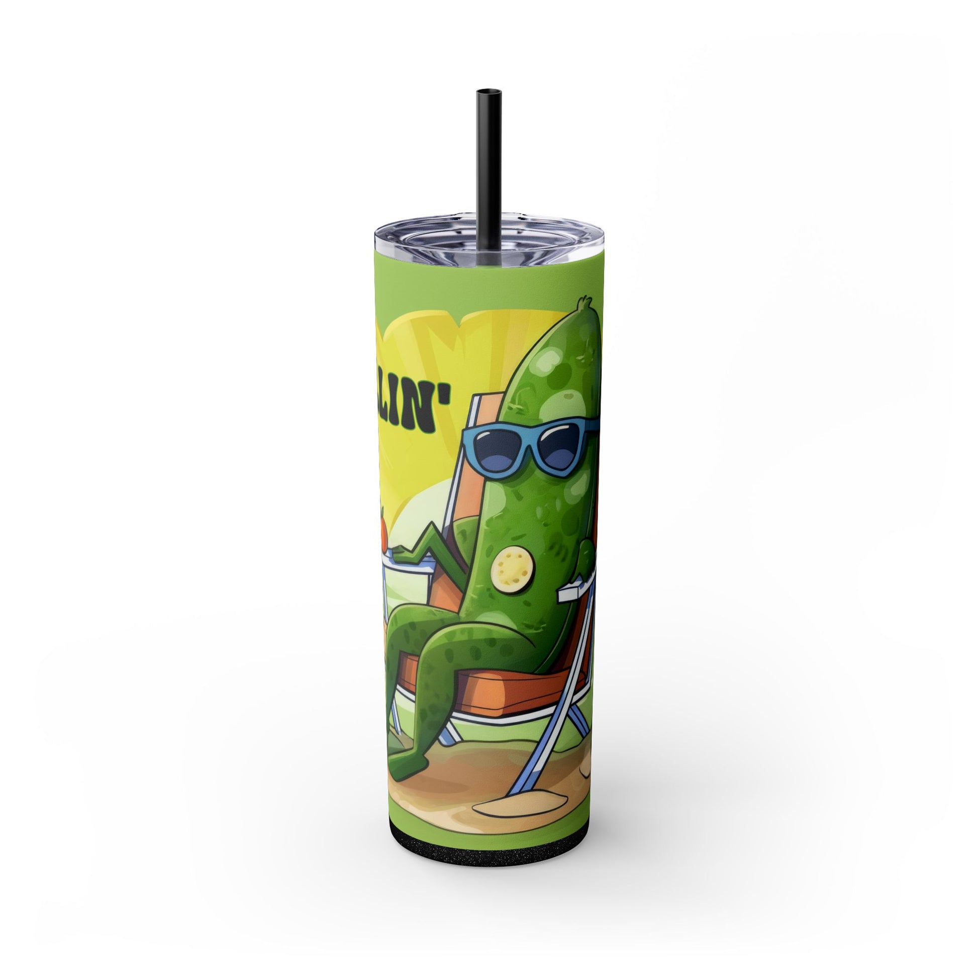 Dill Pickle Pun Tumbler - 20 oz Just Dillin’ Funny Gift - Sippincity