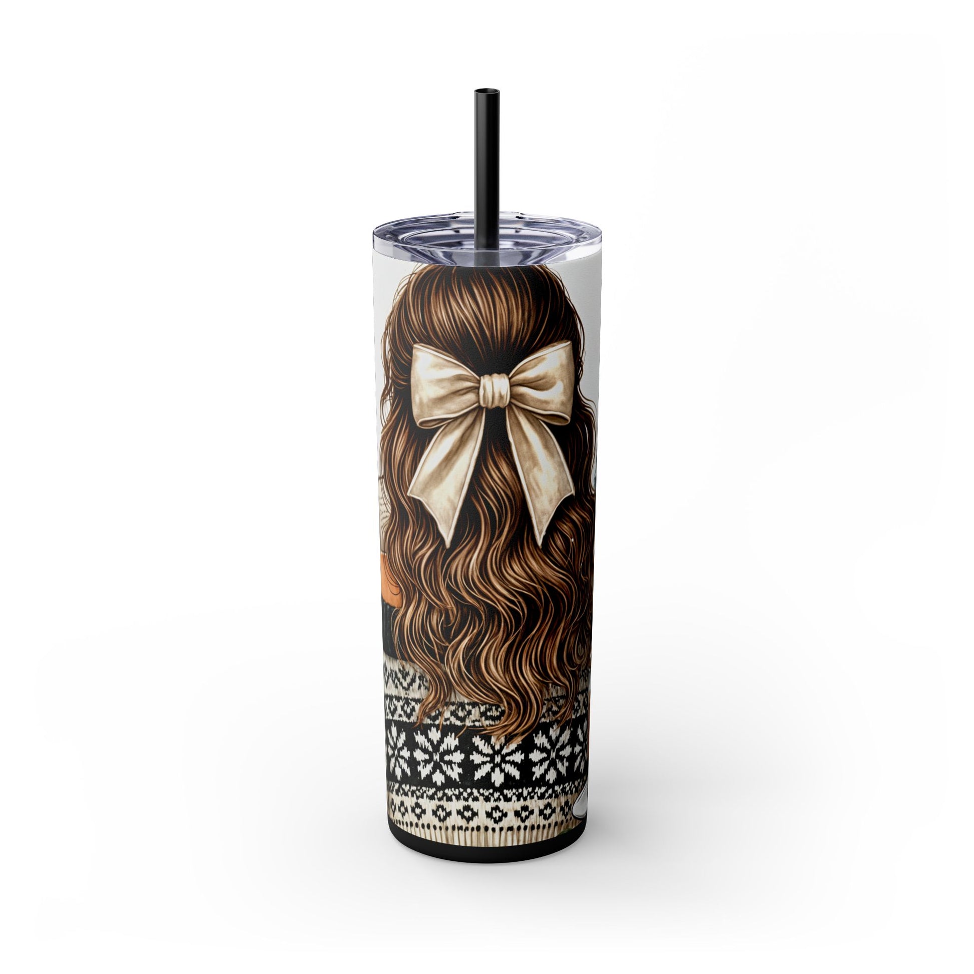 Festive Christmas Book Lover Tumbler-Cozy Reading & Coffee Mug - Sippincity
