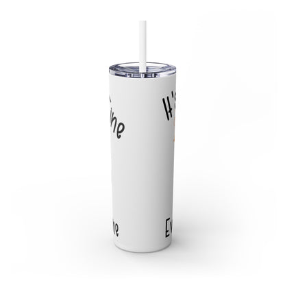 Funny Anxiety 20 oz Tumbler - Fire Grill It's Fine Everything is Fine Mug - Sippincity