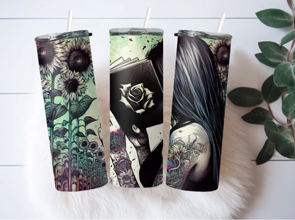 Wildflower and Books Aesthetic Cup - Sippincity