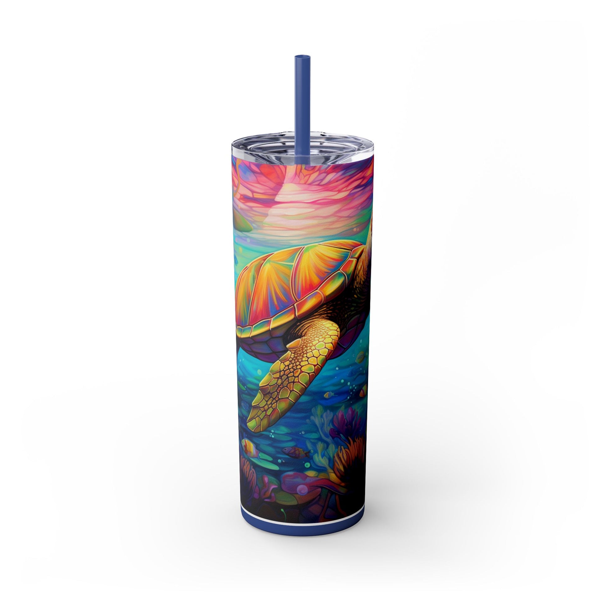 Ocean Sea Turtle 20 oz Tumbler – Stunning Marine Life Design - Sippincity