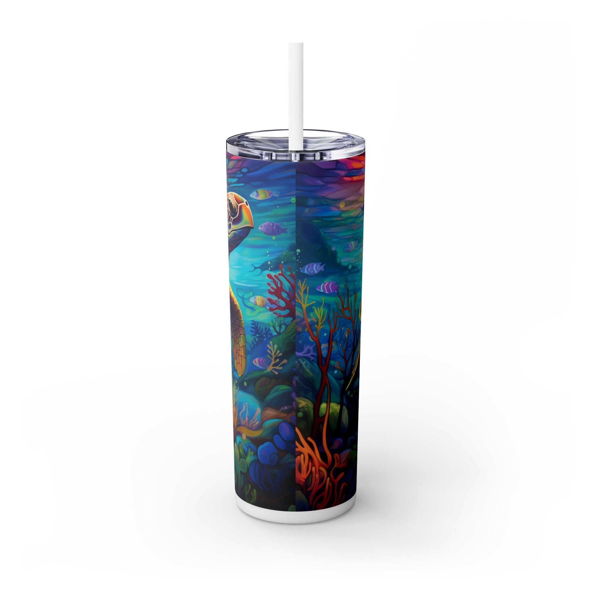 Ocean Sea Turtle 20 oz Tumbler – Stunning Marine Life Design - Sippincity