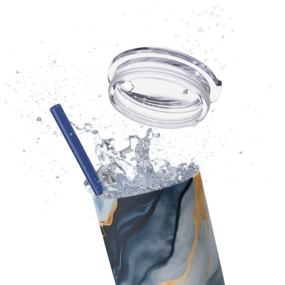 Colorful Blue Marble Insulated Tumbler – 20 oz - Sippincity