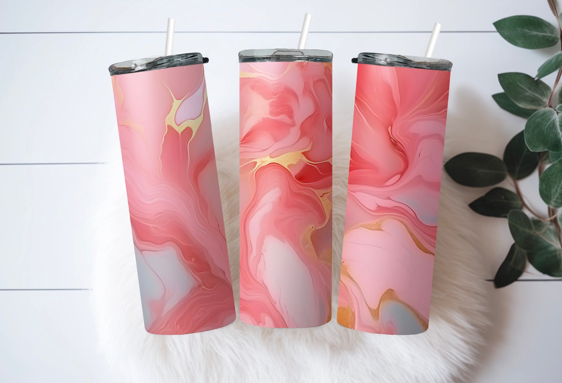Pink Colorful Marble 20 oz Tumbler – Vibrant & Elegant Drinkware - Sippincity