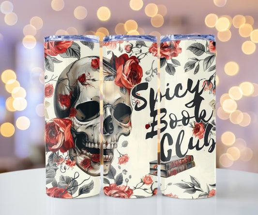 Skull & Roses Spicy Book Club Tumbler - Dark Romance Mug - Sippincity