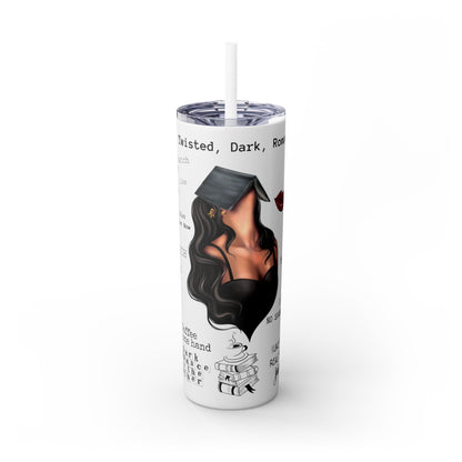 Smut Slut Book Reader 20 oz Skinny Tumbler – Spicy Book Lover Cup - Sippincity