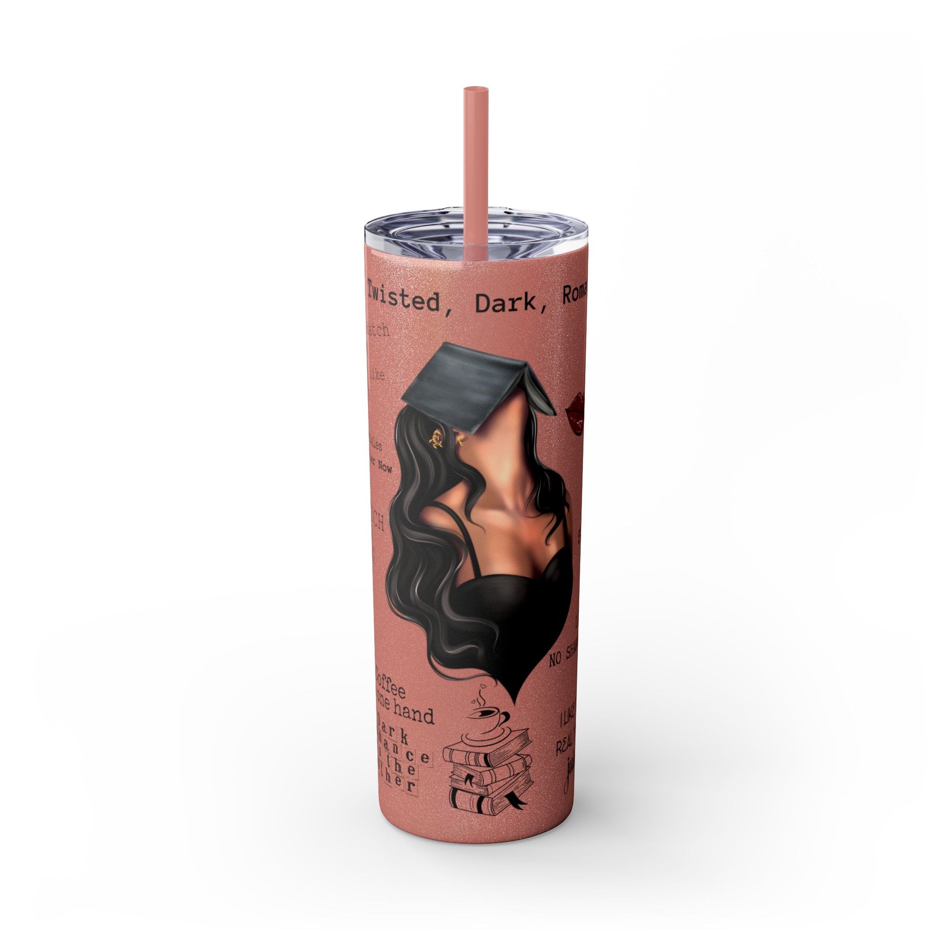 Smut Slut Book Reader 20 oz Skinny Tumbler – Spicy Book Lover Cup - Sippincity