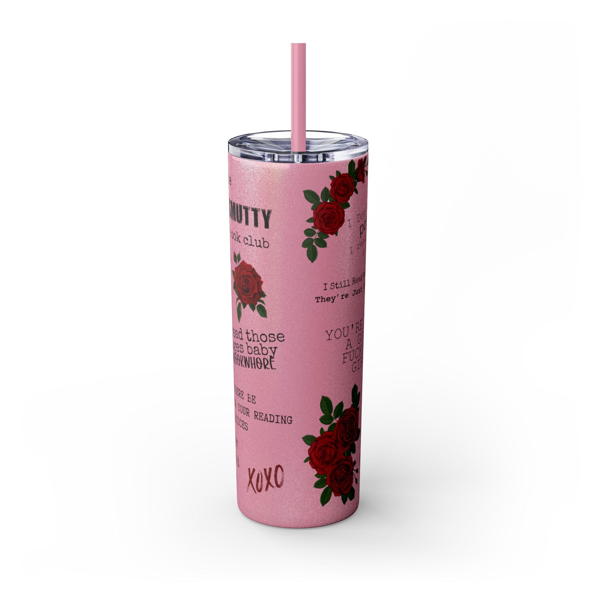 Smut Slut Book Reader 20 oz Skinny Tumbler – Spicy Book Lover Cup - Sippincity