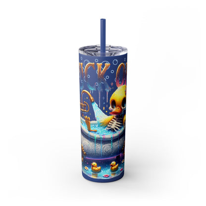 Tumbler Cup - Duck Off 20 oz Skinny Tumbler with Straw, Funny Duck Gift - Sippincity