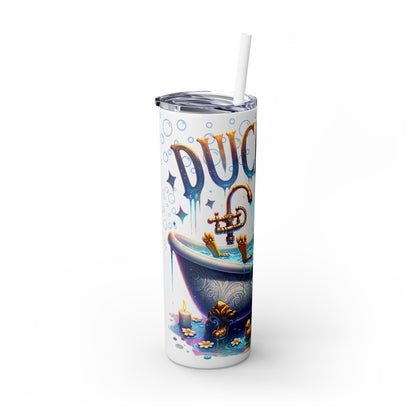 Tumbler Cup - Duck Off 20 oz Skinny Tumbler with Straw, Funny Duck Gift - Sippincity