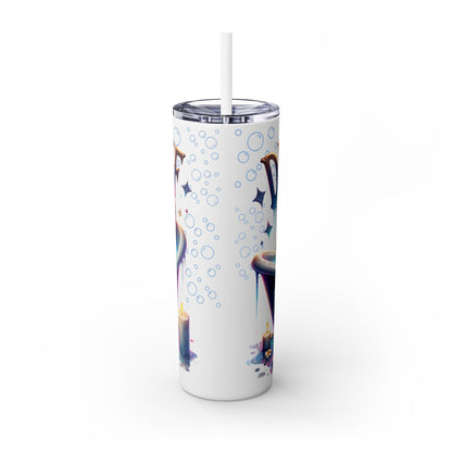 Tumbler Cup - Duck Off 20 oz Skinny Tumbler with Straw, Funny Duck Gift - Sippincity